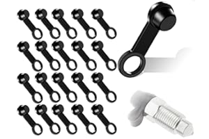 AOYEGIC 20 Bouchons De Frein, Bouchons De Purge De Frein en Caoutchouc, pour Voitures, Motos, Maison, Vidange D'Huile De Pompe InféRieure, Garage (Noir)