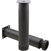 Badem10 Mobilya Kanepe Baza Koltuk Metal Destek Ayağı Ayarlanabilir Siyah Ayak 20 cm, Badem10, Small
