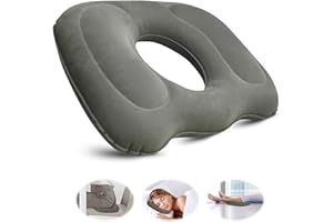Ortviai Inflatable Cushions To Sit On, Donut Cushion, Hemorrhoid Cushion, Onut Pillow Postpartum, For Tailbone, Prostate, Sciatica, Bed Sores, Postpartum Pregnancy, Post-Surgical Pain-Orthopedi