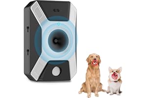 WARDBES Dispositivo antiladridos para Perros, 3 Frecuencias Ajustables, Dispositivo antiladridos automático, Recargable para Perros pequeños, medianos y Grandes, Dispositivo antiladridos ultrasónicos