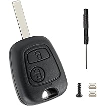 Ricambio Chiave 2 Tasti Guscio Con Lama Telecomando Peugeot E Citroen Nero Peugeot 106 107 205 206 207 306 307 308 309 406 407 807 E Citroen C1 C2 C3 C4 8051739690712 - Foto 2