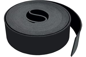 DOUJIAO Gummistreifen Neopren Gummimatte Gummiplatten Vollgummiprofile für DIY-Abdichtungen, Bodenschutz, Antivibration, Anti-Rutsch, Bodenbeläge(25mmx1.5mmx3m)