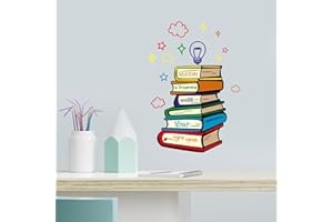 ADECALS Reading is Dreaming with Your Eyes Open Wall Sticker Creative Book Reading Wall Art Reading Corner Decor Removeable Quote Vinyl Wall Art Decals (Book02)