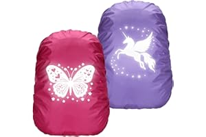 Ycaaeo Zaino impermeabile e riflettente, per ragazze, studenti, attività all'aperto