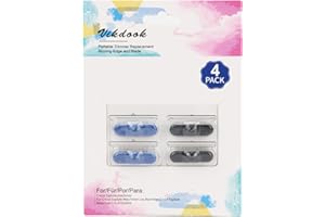 VIKDOOK Paper Cutter Replacement Blade for Cricut Portable Trimer 12” 13” Roller Holder Cutter Replace Cutting Scoring Blade for Cricut Timmer (4 Pack-2 Cutting and 2 Scoring Blades)