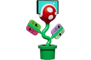 POWKONG Dock TV Switch Compatible con Nintendo Joypad/OLED/Switch, 3 en 1 Piranha Docking Station con 4K 30Hz HDMI/USB 2.0/USB-C PD Carga Rápida, Plantdock con Indicador LED Individual - Rojo