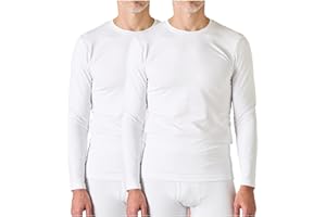 LAPASA Camiseta Termica Hombre Manga Larga Cuello Redondo Ropa Interior de Invierno Top Thermal Ligero/Cálido/Extra Cálido M09/M26/M55