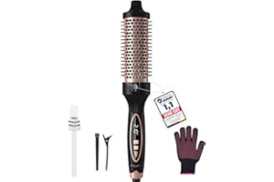 BESTOPE PRO Thermal Brush Spazzola Termica Per Capelli Blowout Boost,Spazzola Rotonda Termica Elettrica Ionica,8 Regolazioni Di Temperatura Blowout Brush,Per Ricci Naturali