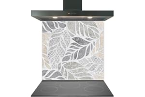 COLOUR 2 GLASS SPLASHBACKS C2G Printed Toughened Glass Splashback for Kitchen, Tempered Heat-Resistant Glass Splashbacks with Polished Edges for Cooker and Hob Backsplash (Design 2062, 60 x 60cm)