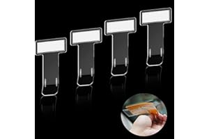 KKVOGMLE Clip de Ticket de permis de Pare-Brise, 4 pièces Plastique Ticket de Parking Clip, Support pour Carte de Stationnment, Porte Document Voiture Auto-adhésif pour permis de Voiture, Billets et factures