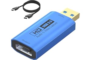 YCE Videoaufnahmekarte 4K HDMI2.0 auf USB 2.0 1080P Capture Card Game Capture HDMI bis USB Adapter Laptop verbinden für Live Streaming,Gaming,Videokonferenz