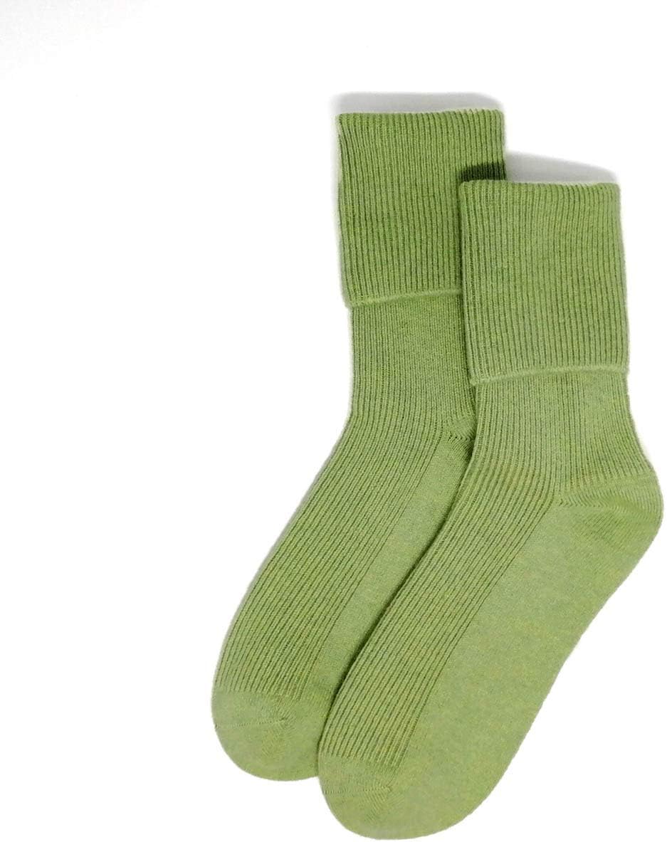 iMongol100% Pure Cashmere Women Ladies Men Sleep Bed Outdoor Socks, Made in Inner Mongolian, Seamless Toes Sewed by Hand
