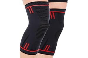 SURPOWN Kniebandage Damen Männer, Kompression Kniestütze für kraftsport, Meniskusriss, Arthritis, Linddert Kniescherzen, ACL, Laufen, Gewichtheben, orthopädisch, Basketball, Volleyball, Sport, XL