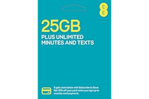 EE 25GB Data Sim includes £15 pre-paid credit, 25GB Data, Unlimited Minutes & Unlimited Texts