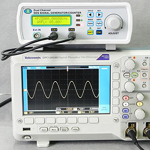 KKmoon Hohe Präzision DDS digitale Dual Kanal Signal Generator Willkürlichen Wellenformen Frequenzmesser 200MSa/s - 7