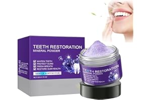 BAGALQIO Zahnrestaurations Mineralpuder, Zahnrestaurations,zahnrestauration pulver– Natürliche Zahnstärkung und Zahnfleischpflege (50g/1.76OZ)