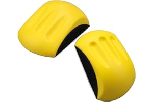 MOGRQAP 2 Stück Manueller Schleifklotz Handschleifer Schleifblock für DIY Holzarbeit Basteln und Möbelrestaurierung für Schleifscheiben Handschleifblock Mausförmiges Polier (5 zoll)