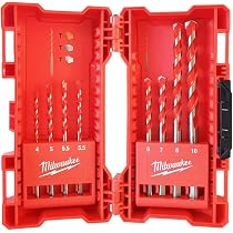 Milwaukee 4932352474 Steckschlüsselsatz 10-teilig, Größen 1-10 Mm, Robustes Rotes Gehäuse, Ideal Für Werkstatt & Heimwerker