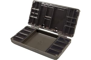 Korda Super Compact Tackle Safe Box KBOX5-29 Storage Compartments, High-Impact Plastic, Magnetic Closure, Perfect Tackle Organizer for Carp and Coarse Fishing