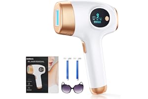 ZKMAGIC Depiladora Laser IPL Depiladora de Luz Pulsada con 3 Funcións HR/SC/RA y 9 Nivel de Energía 999,900 Flashes Maquina Depilacion Laser Indolora Para Axilas,Brazos,Espalda,Bikini y Piernas
