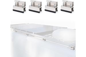 WODHMIEY 4 Stück Dachträger Befestigungsset – Passend für ProMaster Ducato Jumper, 304 Edelstahl Montagehalter ohne Bohren, für Solarpanel Montage und Gepäcktransport, Hochlast Dachträger Halterungen