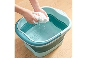 Kirdume Faltbare Fussbadewanne Mit Massage, Fußbadewanne Badewanne, Tankwanne Werkzeug Fuß Spa, Fußbadewanne Fußwanne Mit Griff, Spa Bec Zum Einweichen Von Stressabbau, Tragbar, Zusammenklappbar