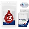 73% Two-Way Humidity Control Packs,Includes Humidity Indicator Cards - Humidity Balancer Packet For Packaged Foods & Herbs Storage，(4 Packs,63g)