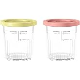 Ninja Creami XSKPNTLD2EUUK Set of 2 Deluxe Ice Cream Containers, Compatible with Deluxe Ice Cream Maker, Original Creami Acce