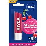 Nivea Lip Care Fruity Shine Erdbeere - Feuchtigkeitsspendender Lippenbalsam Mit SPF 10