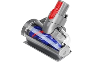 YMJOGGUX Mini Brosse Turbine pour Dyson V7 V8 V10 V11 V15 SV10 SV11 SV12 SV14 Piéces Détachées Sans Cheveux Petit Buse pour nettoyer Canapé Entretien de Voiture Tapis Matelas Poils de Chat et Chien