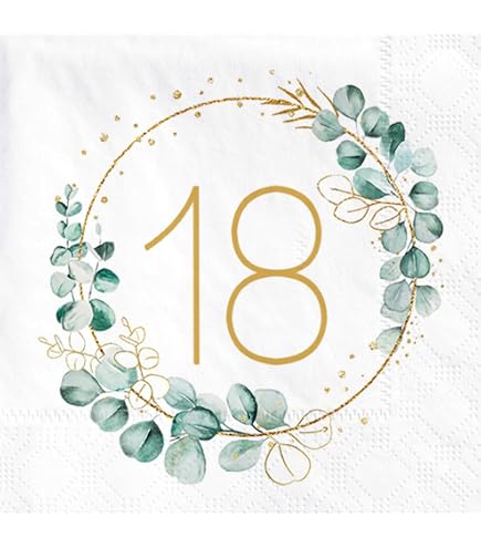 Lot De 12 Photophores Décoratifs Table 18 Ans - Happy Birthday Décoration Anniversaire Garçon Fille - Bougies Chauffe-Plat