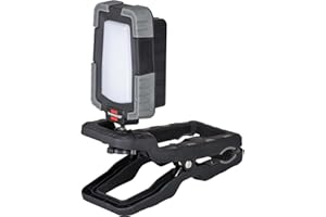Brennenstuhl lampa robocza CL 1050 MA/Reflektor LED 40W z urzadzeniem mocujacym (reflektor budowlany LED z USB, Powerbank i funkcja sciemniania, 3800lm, IP65, Engineered in Germany)