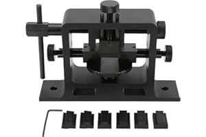 ‎PSYTFEI Visierschieber Werkzeug Rücksichtschieber mit Seitlichen Zeugenfenstern Zielschieber Werkzeug Eloxierte Aluminiumlegierung Visierversteller Einstellwerkzeug für Kurzwaffen Pistolenvisier(Schwarz)