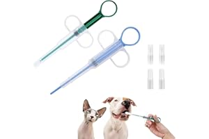 BIBITI 2 Stück Tablettengeber für Katzen,Katze Tabletten Pill Feeder,Cats Tablette Tabletteneingeber,Animal Medikamenten Shooter Dispenser Assist,Silikon Versteck Feeders Spritze Assistent für Pet Pille