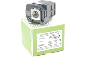 Alda PQ Premium, lámpara de proyector Compatible con los proyectores EPSON EB-1970W, EB-1980WU, EB-1985WU, EB-4550, EB-4650, EB-4750W, EB-4850WU, EB-4950WU, lámpara con Carcasa