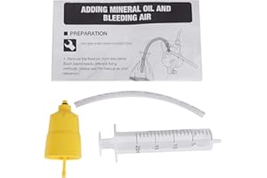 BROCO Brake Bleed Kit, Bleeder Hydraulic Disc Brake Bleed Kit Tool Hydraulic Bicycle Bike Disc Brake Mineral Oil Bleed Repair Tool Kit Cycling Accessory