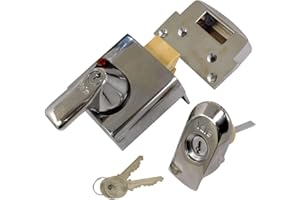 Yale P-BS1-CH-CH-60 - BS1 British Standard Nightlatch - 60mm - Chrome Finish - High Security Approved by Insurance Companies