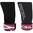 PICSIL Golden Eagle Hand Grips, Fingerless Grip Gloves Wrist Support for Weightlifting & Gymnastics with Micro-Diamond Technology for Magnesium Retention, Blocks Tears & Blisters