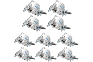 Truss Clamp-JLTPH 10PCS Heavy Duty 32-35mm Stage Light Hook Clamp/Speaker Stands Moving Head Light Par Light Truss Clamps/Aluminum Alloy Finish