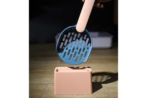 croselyu Pet Cat Litter Scoop Filter Cat Litter Cat Poop Cleaning Tool High-grade ABS Plastic Cat Litter Scoop Is Durable and Easy To Clean, 1 Pce (Pink)
