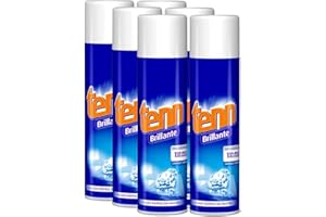 TENN BRILLANTE Tenn - Limpia Cristales y Azulejos Avanzado: Fórmula en Espuma para Brillo Duradero y Limpieza Sin Marcas, Pack de 6 x 500ml - óptimo para Hogar y Coche