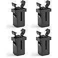 4Pcs Durable Bin Lid Clasps Set Compatible with Brabantia Waste Bins,Waterproof Touch Top Lid Bin Latch Lock Flexible Bin Lid Catch Suitable For Kitchen Trash Cans, Storage Boxes, Glasses Cases.