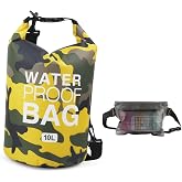 Idefair Waterproof Dry Bag, Floating Dry Backpack Beach Bag Lightweight Dry Sack for Beach, Boating, Fishing, Kayaking, Swimm