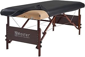 Master Massage Telo universale in pelle vinilica PU, ultra resistente, per tavoli da massaggio, colore: nero