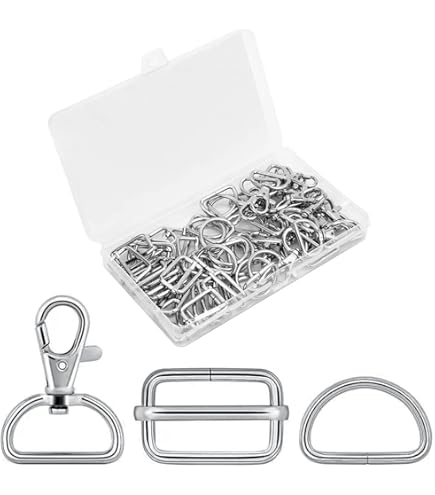 Gancio Diviso Chiavi Lega Zinco Argento Fibbia Aragosta 38 Mm Per Portachiavi - In Lega Di Zinco Argentato, Con Meccanismo A Scatto Fibbia Zincata Argentata - Foto 5