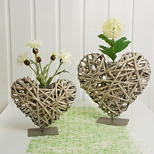 Herz Vase mit Standfuss, „Laura“, Velvet affair, klein - 2