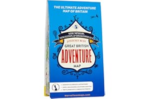 Great British Adventure Map | Updated for 2023 | Discover Britain | British Adventure Map & Guide | Holiday Planning | Days Out | British Geography (ST&G's Joyously Busy Great British Adventure Map)