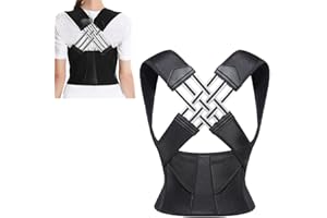 EXQST KODAA Adjustable Back Posture Belt Office Home Gym Unisex Back Posture Brace for Men and Women Perfect Fit for Spine Back Brace for Shoulders