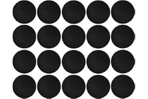 cyclingcolors 20 x zaślepki do śrub Torx T25, zaślepki na śruby, zaślepki na śruby, zaślepki ozdobne z tworzywa sztucznego, czarne (Černá)