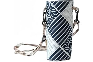 BDEPSTR 1 Pezzo Borsa per Bottiglia d'Acqua con Tracolla, Borsa per Bottiglia d'Acqua con Tracolla Regolabile, Borsa Tote per Bottiglia d'Acqua, Borsa per Bottiglia d'Acqua Portatile